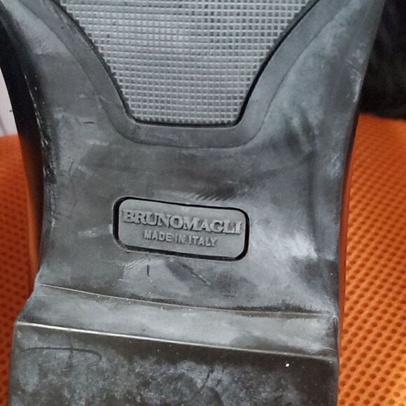 BRUNO MAGLI Black Leather Loafers - Size 14‎